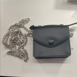 Black Leather Crossbody Bag